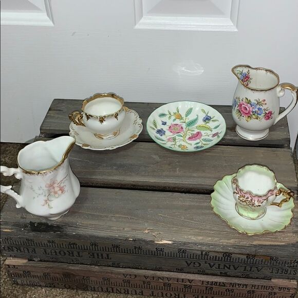 Set of vintage mini china pieces - Picture 1 of 7